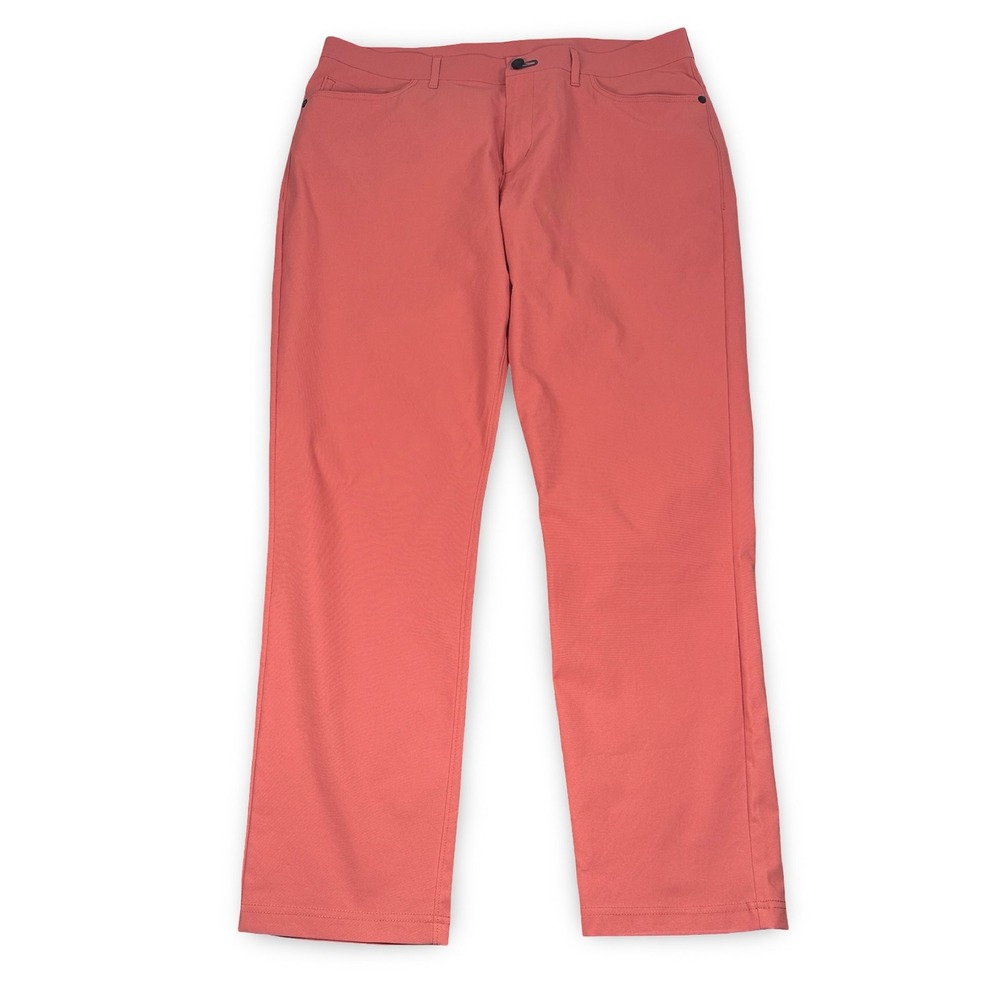 Public Rec Workday 2.0 Pant Mens 36/32 Limited Edition Rust Coral Salmon Pink